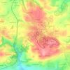 Mapa topográfico La Forge, altitud, relieve