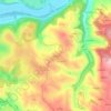 Mapa topográfico Loupiac, altitud, relieve