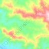 Mapa topográfico Espalá, altitud, relieve