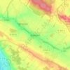 Mapa topográfico Dancourt, altitud, relieve