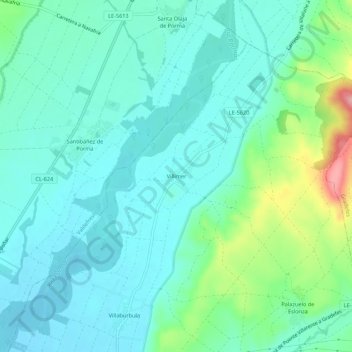 Mapa topográfico Villimer, altitud, relieve