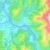 Mapa topográfico Arnate, altitud, relieve