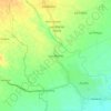Mapa topográfico Las Marías, altitud, relieve