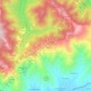 Mapa topográfico Caldese, altitud, relieve