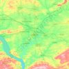 Mapa topográfico Lancaster, altitud, relieve