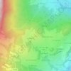 Mapa topográfico Char du Merut, altitud, relieve