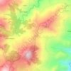 Mapa topográfico Sirao, altitud, relieve