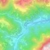 Mapa topográfico Borganza, altitud, relieve