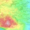 Mapa topográfico Nuevo Xalapa, altitud, relieve