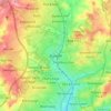 Mapa topográfico Bulwell, altitud, relieve