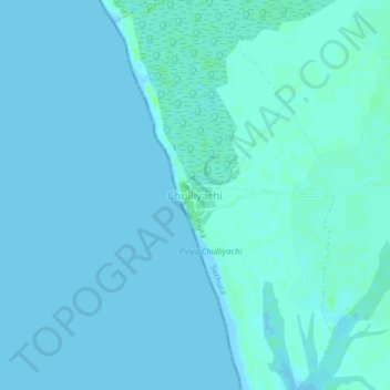 Mapa topográfico Chulliyachi, altitud, relieve
