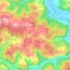 Mapa topográfico Le Mas de Cause, altitud, relieve