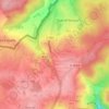 Mapa topográfico Le Bout d'en Haut, altitud, relieve