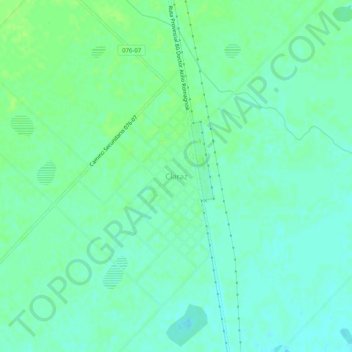 Mapa topográfico Claraz, altitud, relieve