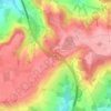Mapa topográfico Col du Grand Bœuf, altitud, relieve