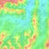 Mapa topográfico Bersagliera, altitud, relieve