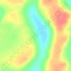 Mapa topográfico Télé, altitud, relieve
