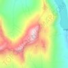 Mapa topográfico Meall nan Tarmachan, altitud, relieve
