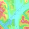 Mapa topográfico Lorane, altitud, relieve