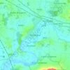 Mapa topográfico Pershore, altitud, relieve