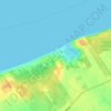 Mapa topográfico Luce Landing, altitud, relieve
