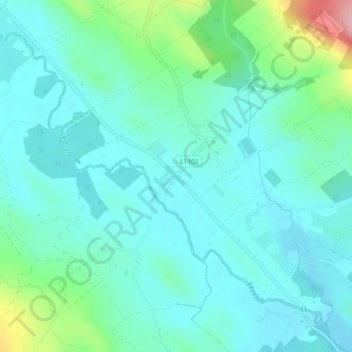 Mapa topográfico Geevagh, altitud, relieve