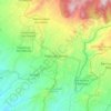 Mapa topográfico Tetela del Volcán, altitud, relieve