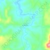 Mapa topográfico Venda Velha, altitud, relieve