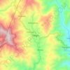 Mapa topográfico Kayapa, altitud, relieve