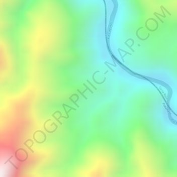 Mapa topográfico Putumayo, altitud, relieve