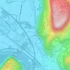 Mapa topográfico Les Balmes, altitud, relieve