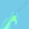 Mapa topográfico Ponta da Canoa, altitud, relieve