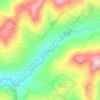 Mapa topográfico Denning, altitud, relieve