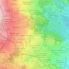 Mapa topográfico Las Flores, altitud, relieve