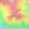 Mapa topográfico Tête du Rouget, altitud, relieve