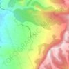 Mapa topográfico Biscarri, altitud, relieve