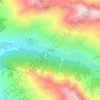 Mapa topográfico Fontgillarde, altitud, relieve