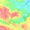 Mapa topográfico Kendel, altitud, relieve