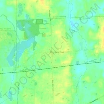 Mapa topográfico Elba, altitud, relieve
