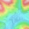 Mapa topográfico La Cote, altitud, relieve