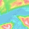 Mapa topográfico Åndalsnes, altitud, relieve