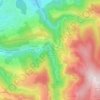 Mapa topográfico La Rouère, altitud, relieve
