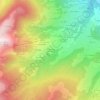 Mapa topográfico Les Fingères d'en Haut, altitud, relieve