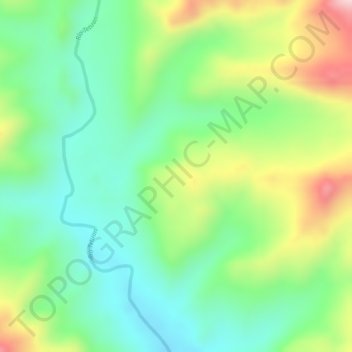 Mapa topográfico Mataredonda, altitud, relieve