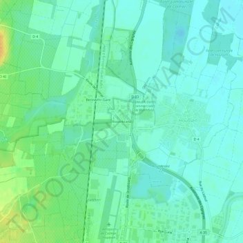 Mapa topográfico Rosenkranz, altitud, relieve