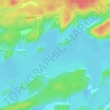 Mapa topográfico Clearwater Bay, altitud, relieve