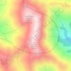 Mapa topográfico Punta La Marmora, altitud, relieve