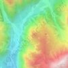 Mapa topográfico Col d'Agnel, altitud, relieve