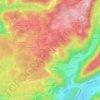 Mapa topográfico Les Breuchots, altitud, relieve