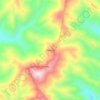 Mapa topográfico Xalostoc, altitud, relieve